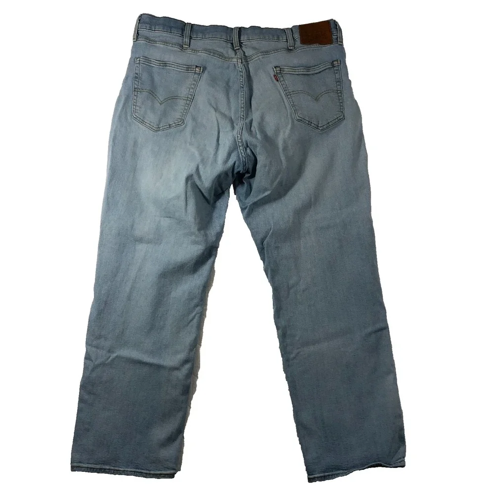 Levi's 541 Jeans Men's Size 42x30 Denim Blue Light Wash Straight Big E (40x28)
